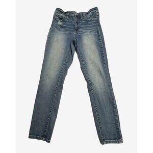 BKE Parker Women's Universal Fit High Rise Ankle Tall Stretch Distressed Size 28